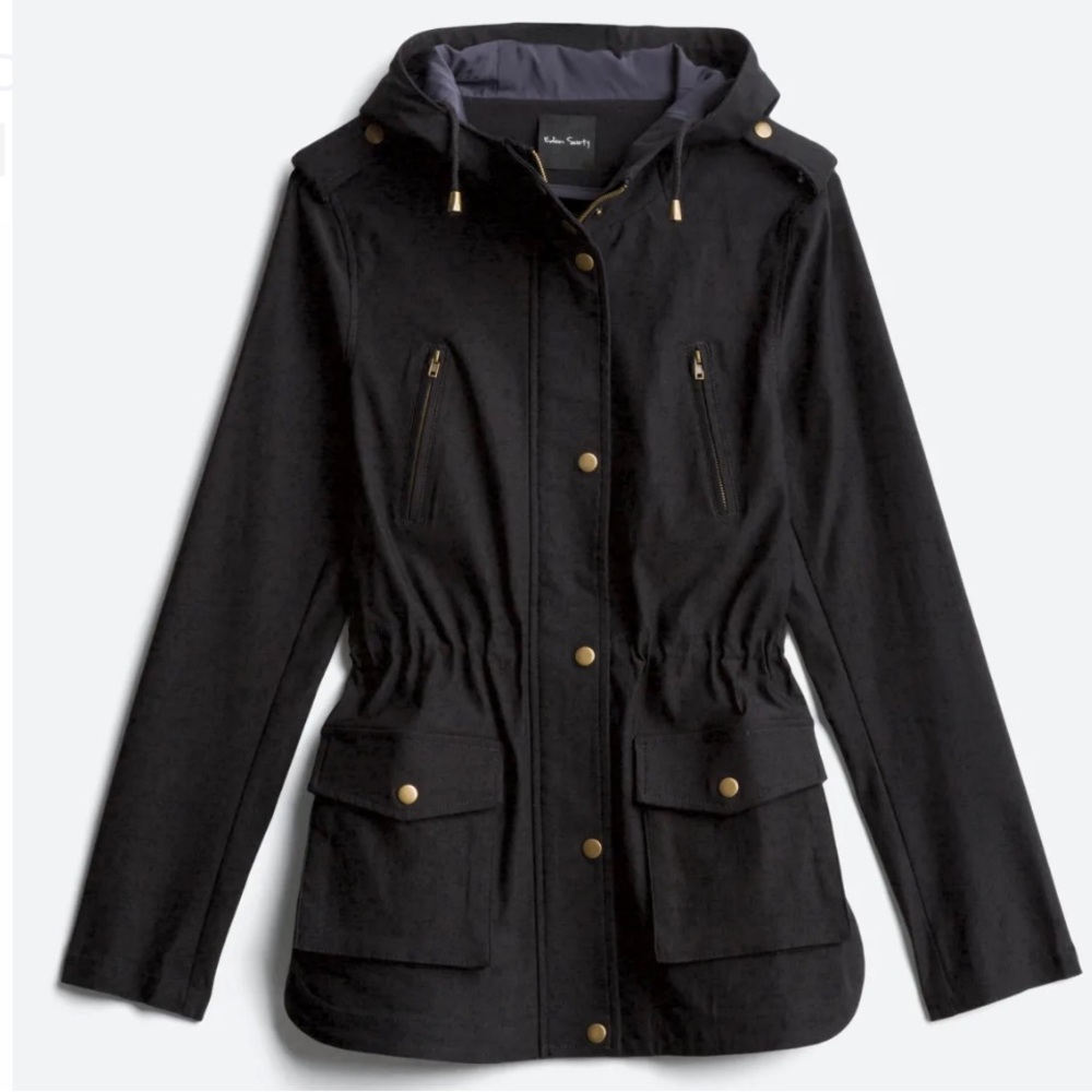 NWT Eden Society Holly Contrast Hood Cargo Jacket